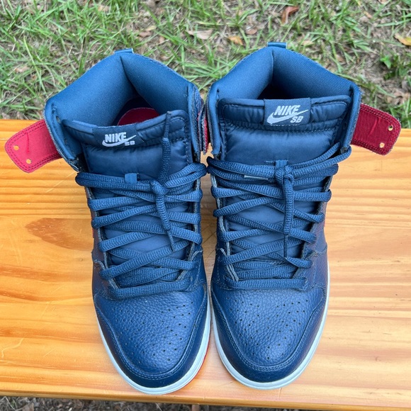 Nike SB Dunk High Pro Squadran Blue University Red Men’s 10 - Picture 4 of 7